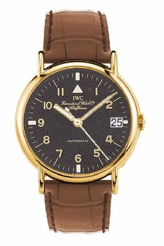 IWC Portofino Automatic Yellow Gold / Black - Pilot / Strap IW3513-08 (IW351308)